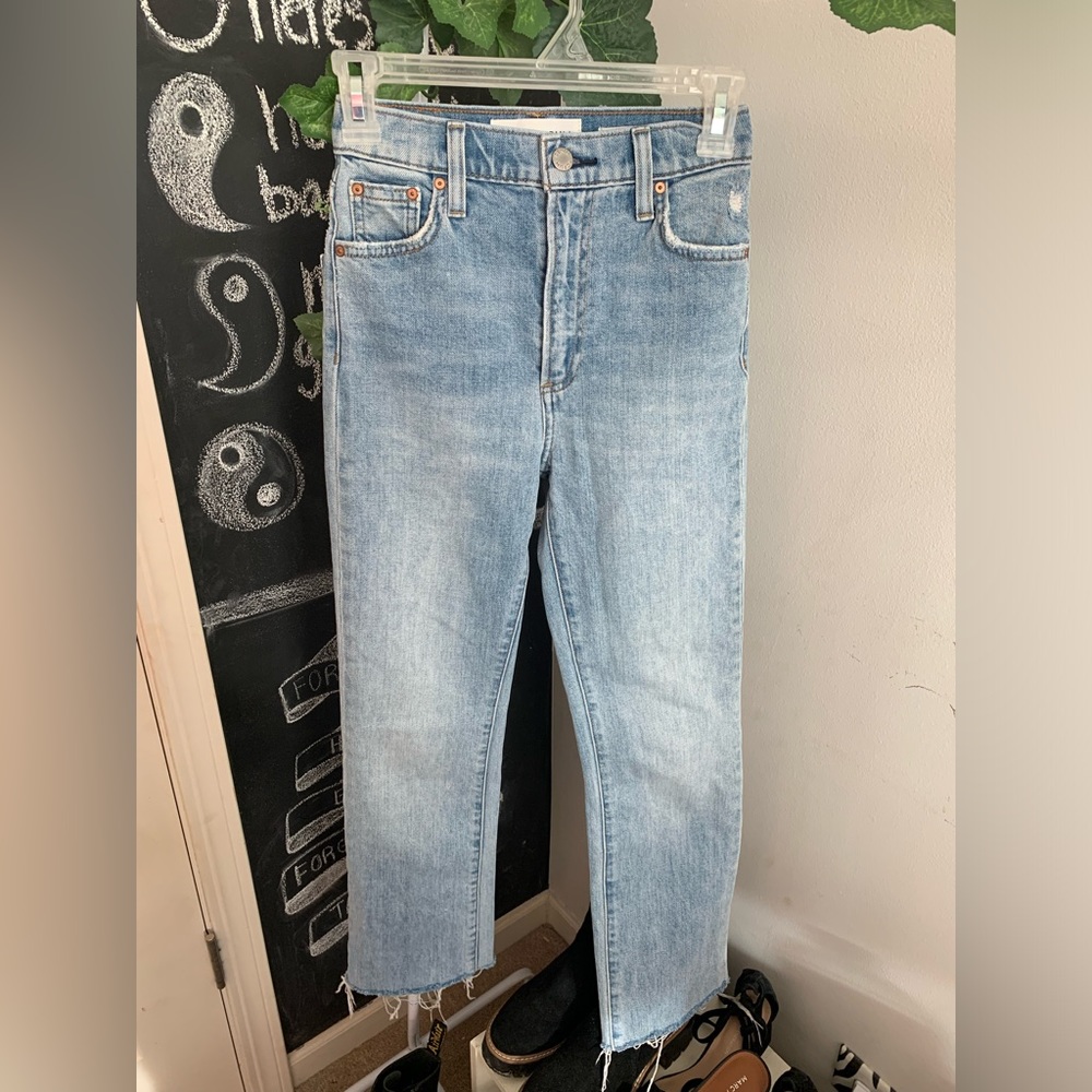 Aritzia- Denim Forum. The Vintage Jane High-rise Boot. Size 23.